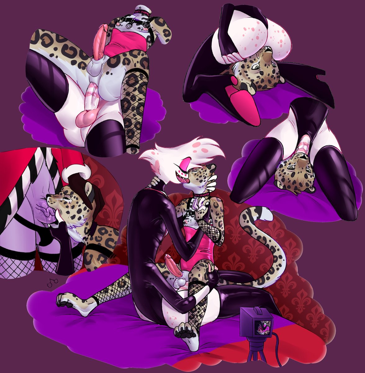 Vishneffsky's tweet photo. Commissions for @ Tomoosh on tg
#hazbinhotel #helluvaboss #mammon #valentino #angeldust #imp #hellaverse #artcommission #furry #furryfandom #furryleopard https://t.co/3QpLRKFQYd