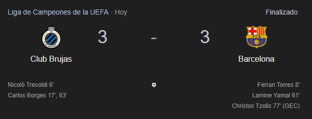IngeOficial's tweet photo. El Barcelona ahora no le gana ni al Brujas jajajajajajajajajajajajajaajajajajajajajajajajajajaja 
#ChampionsLeague https://t.co/rncJhg43Sm