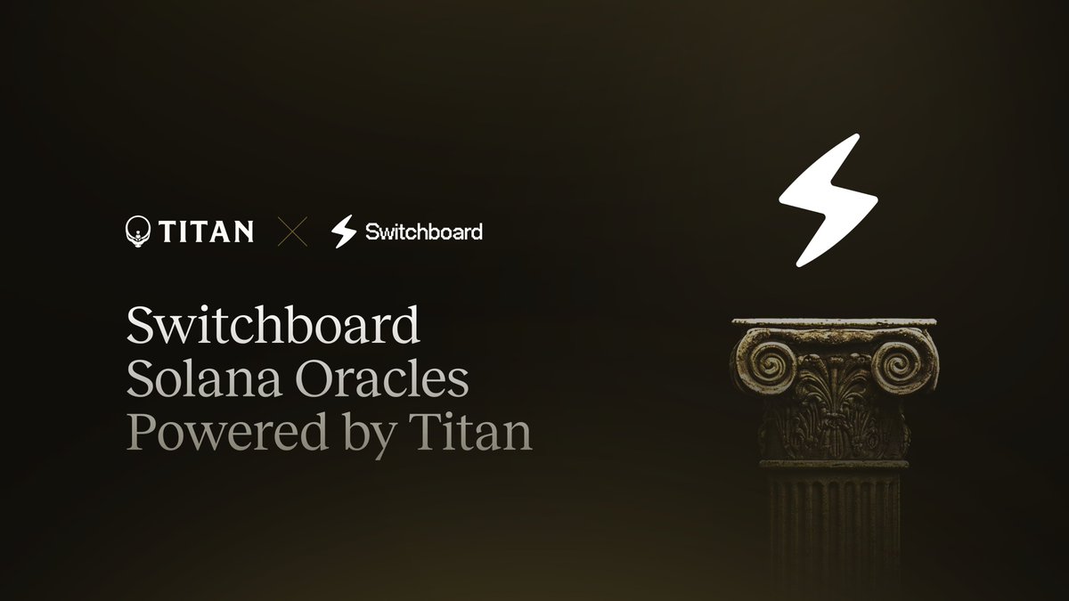 Powering every level of the <a href="/solana/">Solana</a> stack with <a href="/switchboardxyz/">Switchboard ⚡️</a> and the Titan Prime API.