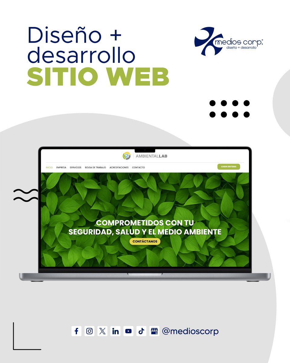 MediosCorp's tweet image. Les presentamos nuestro más reciente 💻 Desarrollo de Sitio Web ambiental-lab.com

Si aún no cuentas con tu sitio web, ¡nosotros te ayudamos! 😉

#MediosCorp #SitioWeb #LosMochis #Diseñoweb #WebDesign  #Seguridadehigiene #Medición #agentesquímicos #Agentesfísicos