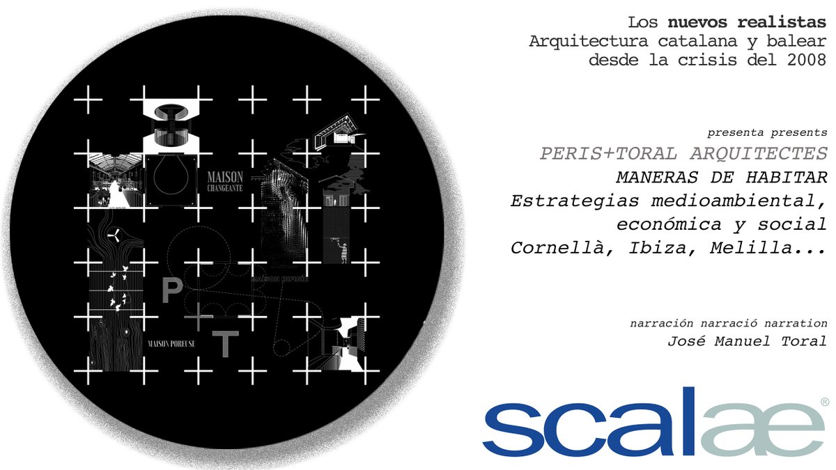 NOUS REALISTES · Maneras de habitar · Maneres d’habitar · Ways of living · Peris+Toral Arquitectes · CÁPSULA SCALAE · [ESP]
scalae.net/trazastrozos/p…
#scalae_capsula #scalae_trazastrazostrozos #scalae
<a href="/COACatalunya/">Col·legi d’Arquitectes de Catalunya</a> <a href="/cultura_cat/">Cultura</a> <a href="/bcncultura/">Barcelona Cultura</a> <a href="/dissenyhub/">Disseny Hub Barcelona</a> <a href="/CSCAE/">CSCAE</a>