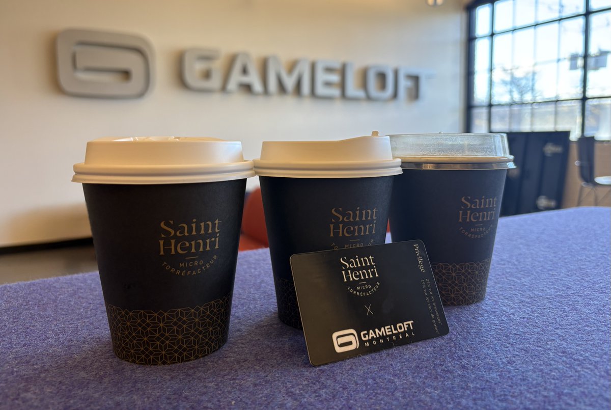 GameloftMTL's tweet image. Un matcha 🍵, un espresso ☕ ou un latte glacé à la cannelle en hiver? ❄️ Grâce à notre collaboration avec café Saint-Henri, nous avons pour tous les goûts au bureau! ✨

#Gameloftmontreal #Jointheteam