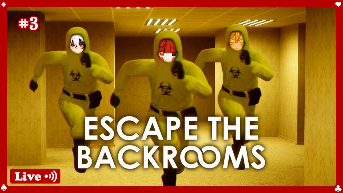 🔴 EN DIRECTO🔴

¡Escapando de nuevo!
(Estamos inciando en hora por una vez, venid a felicitaros !!!)

Link ·> youtube.com/live/KbttZFnCB…

#backrooms #vtuber #vtuberES