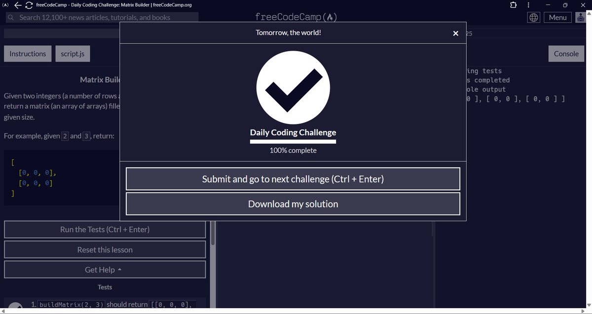 Days 346–348:

- Survived 3 world wars with a bug in <a href="/mastra/">Mastra</a> 😤. But now… my AI Movie Recommender is alive — it takes any prompt and returns 5 near-perfect movie matches 🎬✨
- Completed today's <a href="/freeCodeCamp/">freeCodeCamp.org</a> challenge with JS

#365DaysOfCode #mastra #ai #build #dev #TS #movie