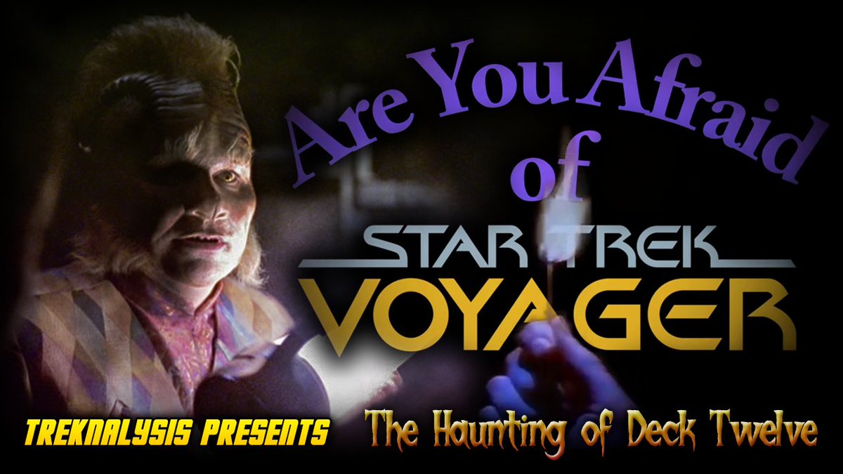 JanelleWaz's tweet image. Fun fact: I&apos;m actually running a thumbnail test on my Halloween Treknalysis video for the Voyager episode &quot;The Haunting of Deck Twelve&quot;. It references the spooky 90s kid&apos;s show &quot;Are You Afraid of the Dark&quot;, based on a gag in the video&apos;s intro.

#StarTrek #StarTrekVOY #allstartrek