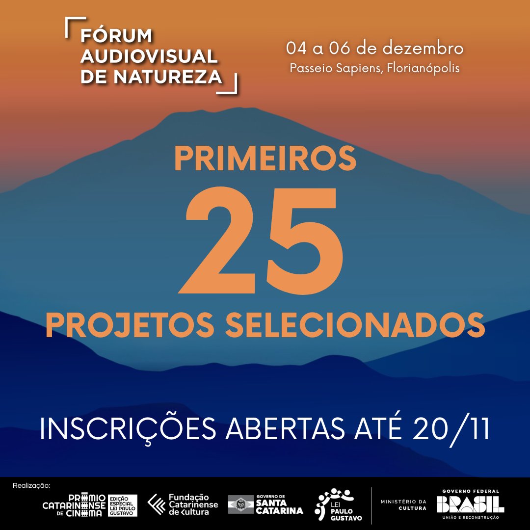 PlanetaDoc's tweet image. As inscrições continuam abertas até o dia 20/11 — uma oportunidade única para apresentar seu projeto a players, distribuidoras, produtoras e canais de exibição comprometidos com o cinema e a sustentabilidade.

De 04 a 06 de dezembro
Inscreva seu projeto: planetadoc.com/forum-novo