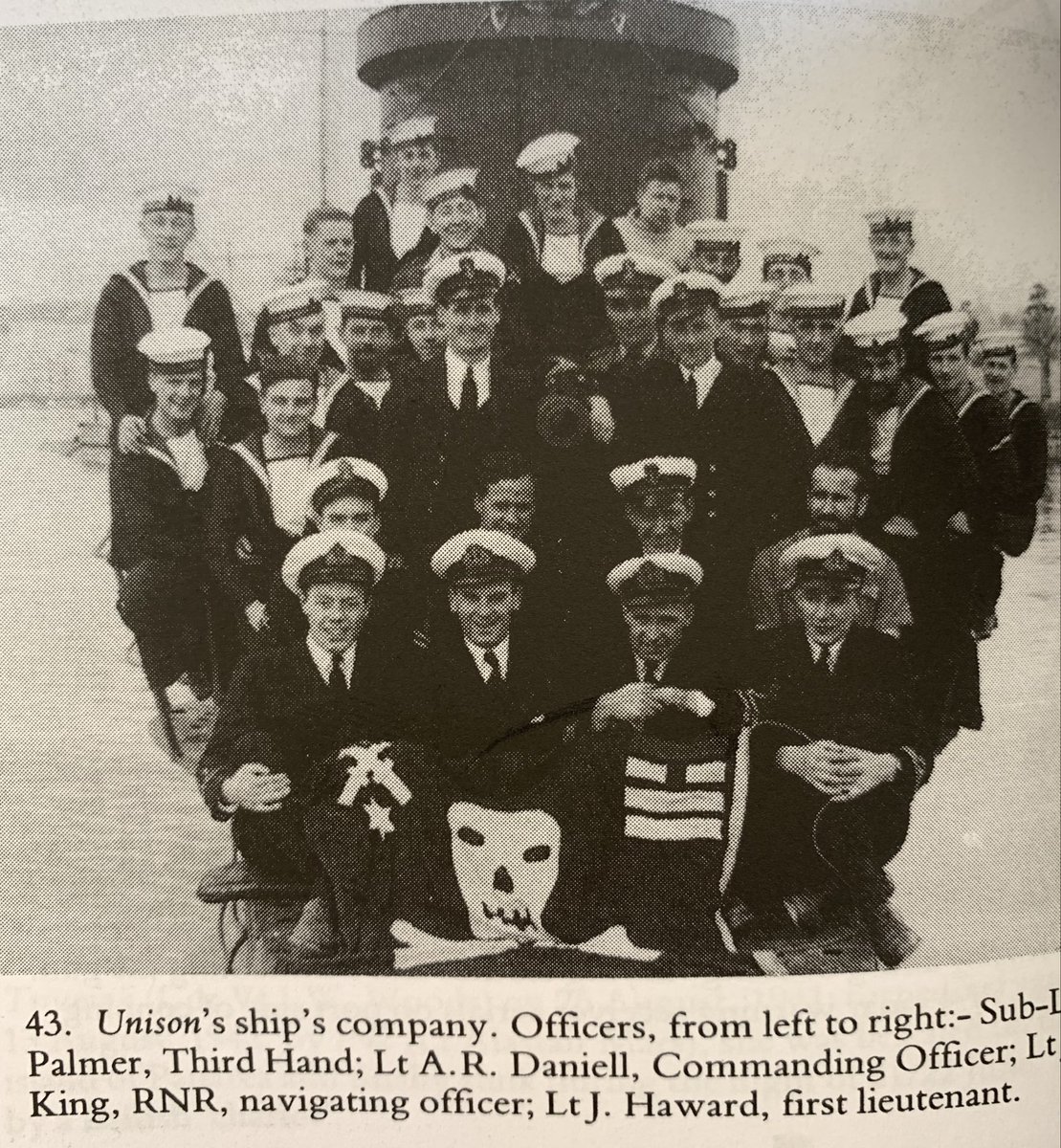 <a href="/Bert_Plumswang/">Bert Plumswang</a> That’s HMS Unison back in Portsmouth. This is her crew when they were still in Malta, before being hit by the Yankee Arrow, a US armed tanker, in a friendly fire incident, which killed one and wounded two, including the CO, Anthony Daniell DSO DSC. He was my grandfather