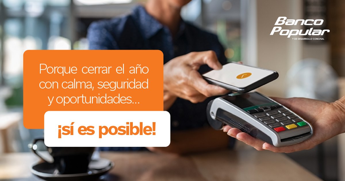 Sabemos que los últimos meses del año traen gastos, planes y sueños por cumplir. 

Banco Popular le ofrece:

Créditos personales
Descuentos con nuestras tarjetas
BP Tasa Cero para sus regalos. Y la seguridad de un banco confiable. 

👉 Conozca más aquí: bit.ly/3JNGruL