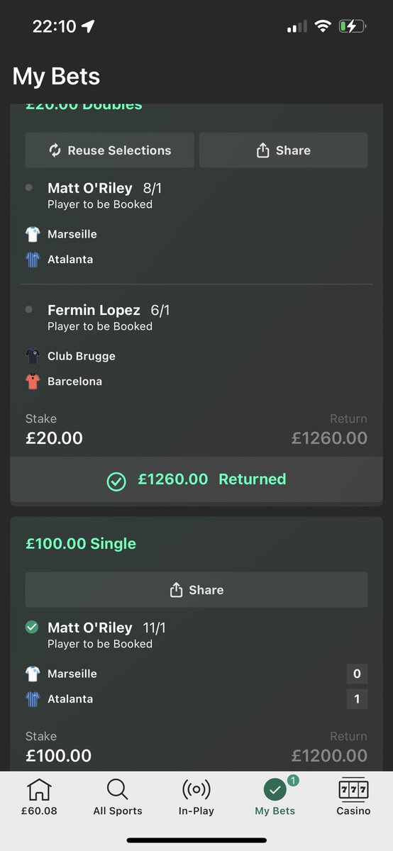Skizz3498's tweet photo. Crazy odds on yellow cards tonight https://t.co/3KdcCaEi4i