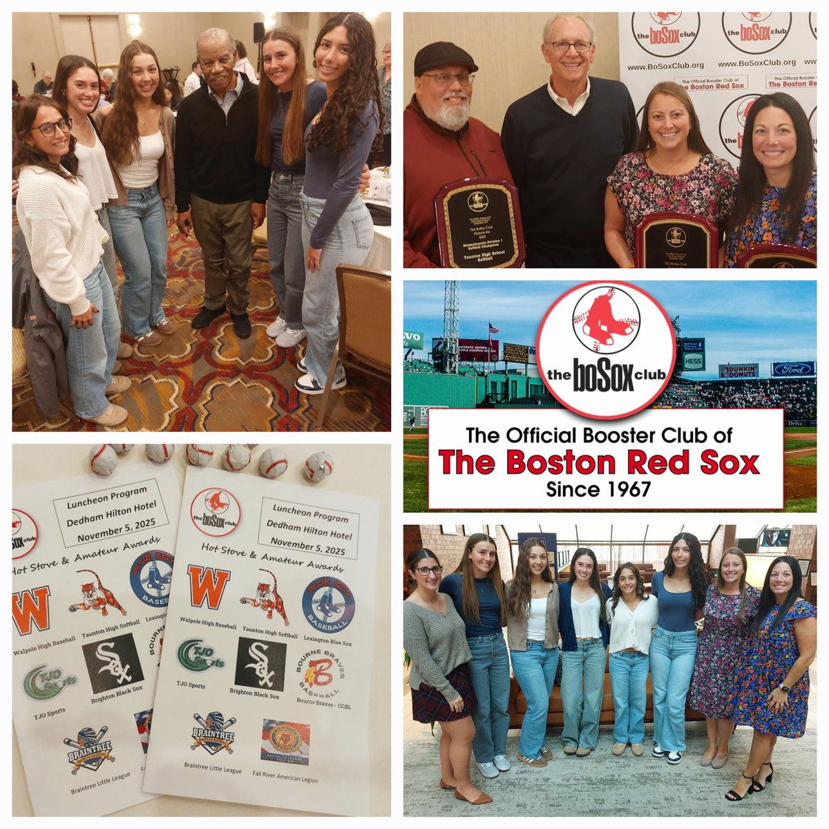 THSCoachFox's tweet image. Heartfelt THANK YOU to the fantastic team at the BoSox Club. @tauntonsoftball was HONORED to be amongst their Hot Stove &amp;amp; Amateur Award luncheon recipients!! TY to Debbie &amp;amp; Steve,  MC  @mdowling5, and @RedSox  legend, Tommy Harper. @WCVB @JHarrisonTHS @thstvstudio…