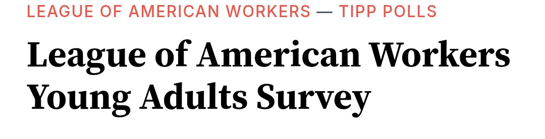 IAPolls2022's tweet image. 📊 TIPP/@LeagueOfWorkers (R) poll among ages 18-25 (n=2,100 RV)

2026 Generic Ballot 
🟦 DEM: 50%
🟥 GOP: 29%
——
2028 President 
🟦 Newsom: 43%
🟥 JD Vance: 29%
---
🟦 Newsom: 42%
🟥 Rubio: 25%
——
Net Approval 
Harris: +17
AOC: +13
Socialism: +10 (favs)
Vance: -23
Trump: -29
——…