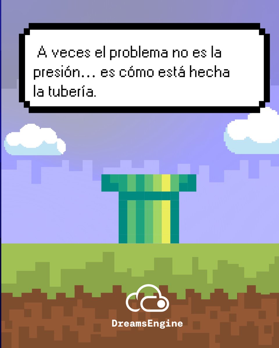 dreamsenginemx's tweet photo. ¿Tu backend se traba más que un nivel de Mario sin checkpoint? 🍄🎮 En #DreamsEngine reparamos la tubería de tu negocio ☁️ https://t.co/KV3MsYqjzJ