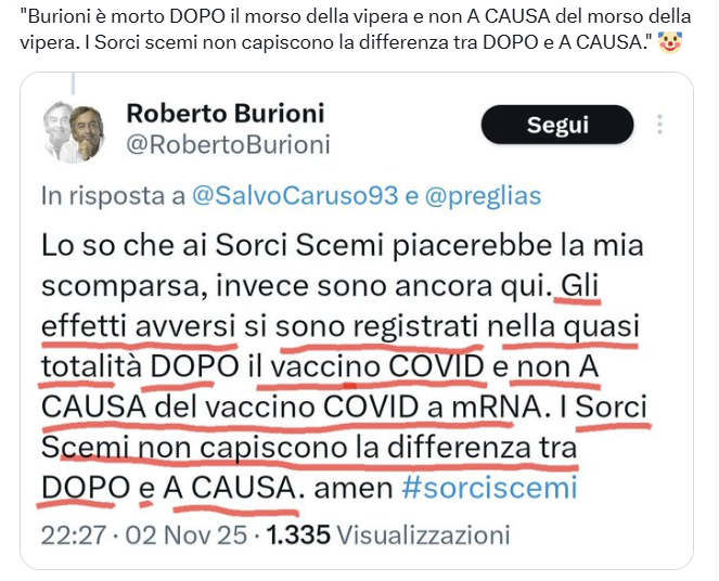 Roberto Burioni tweet media