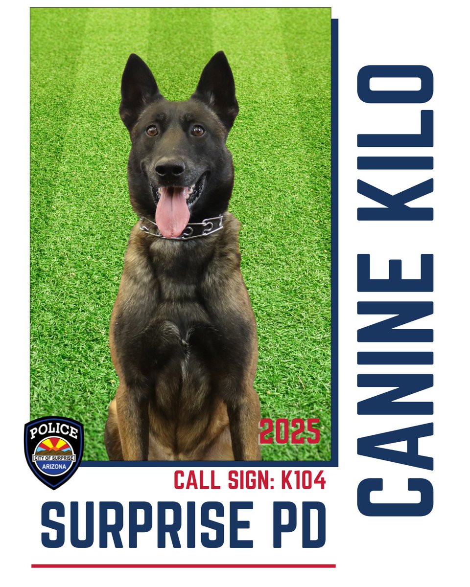 🐾 Come cheer on Surprise PD’s four-legged heroes! 🐾

Join us at the Arizona Law Enforcement Canine Association Police K9 Trials &amp; Public Safety Demo as K9 Kilo and K9 Creed show off their incredible skills in action! 💪

This family-friendly event is your chance to see police