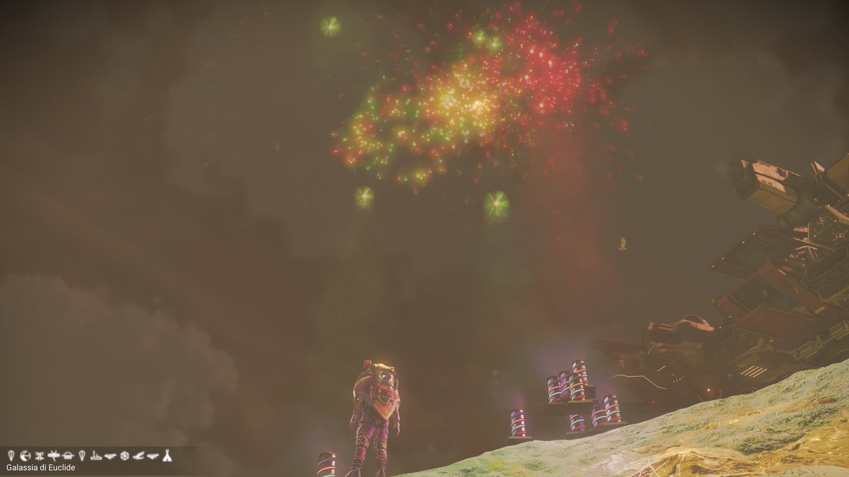 A journey through the Breach 
Last steps 3 of 3
1 Digged and assembled 
2 flowers
3 Mommy squid and the squiddys
4 beated
#NoMansSky 
#NoMansSkyBreach
🦕🌼🪼🎆