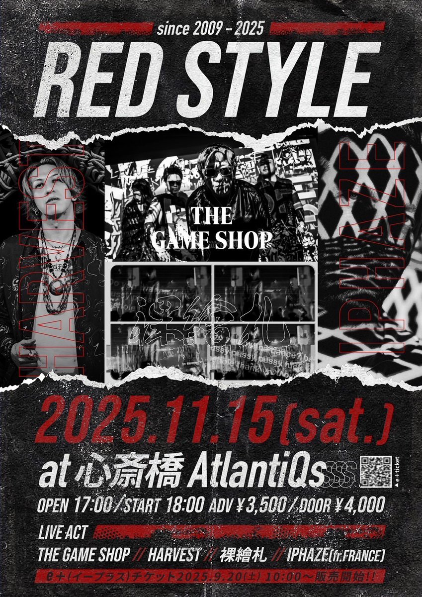 来週からiPHAZE(fr.France)との東名阪ツアーが始まる！
皆遊びに来てね！