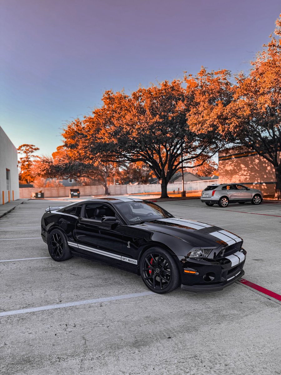 Took the Mustang to work today. 

The supercharger is enjoying it not being 100+ degrees outside.