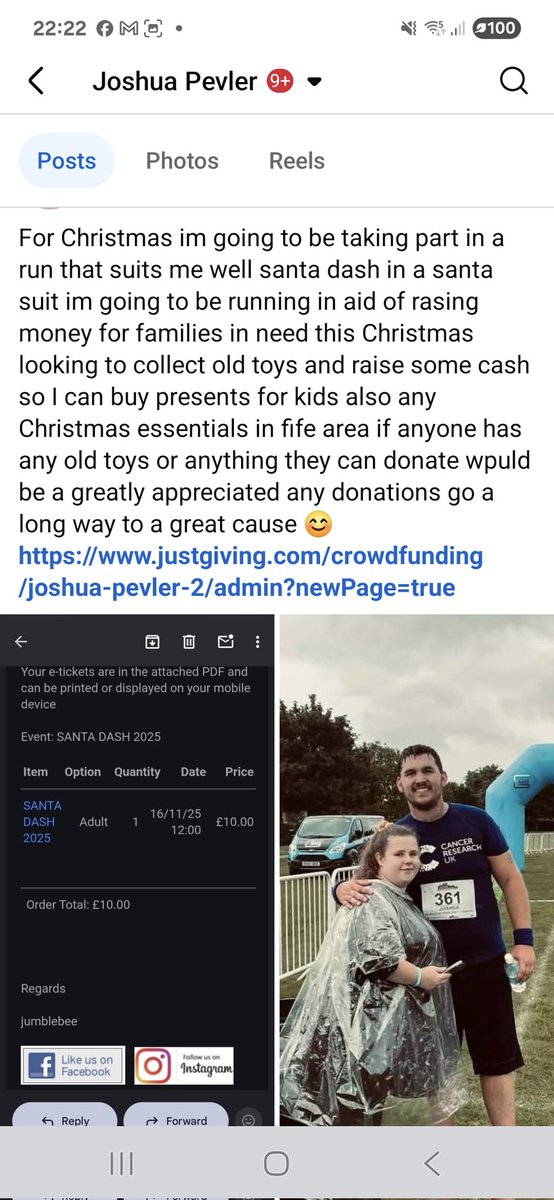 For Christmas im going to be taking part in the santa dash in aid of rasing money for families in need im going to be collecting old toys and also rasing money to buy kids presents and also helping families with any essentials any donations are appreciated
justgiving.com/crowdfunding/j…