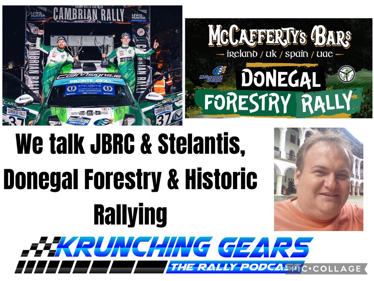 Latest Krunching Gears - The Rally Podcast out now. We talk Junior British Rally Championship, McCafferty's Donegal Forestry and Historic Rallying.