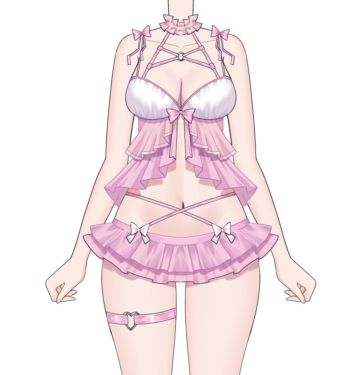 madomadohime's tweet image. Rederized Vtuber body asset~

I will add skin&apos;s customization &amp;lt;3

#VTuberAssets