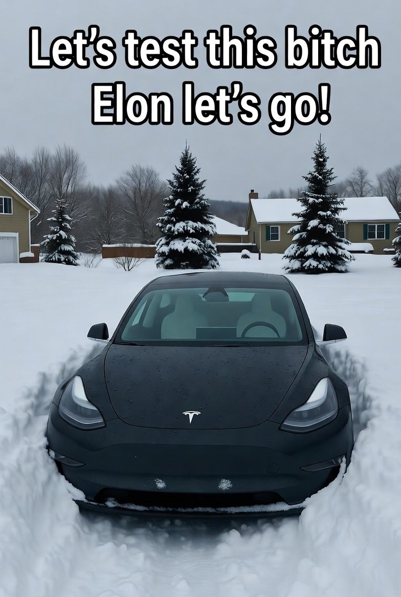 Randal686's tweet photo. If it works, great PR. If it doesn't, hey, atleast we'll know before everyone else freezes their asses off. Worst case scenario you get another data point. Best case? Northerners actually trust electric. lemme know, Grand Prairie, Alberta (-40C enthusiast) https://t.co/pvgaphDBI6