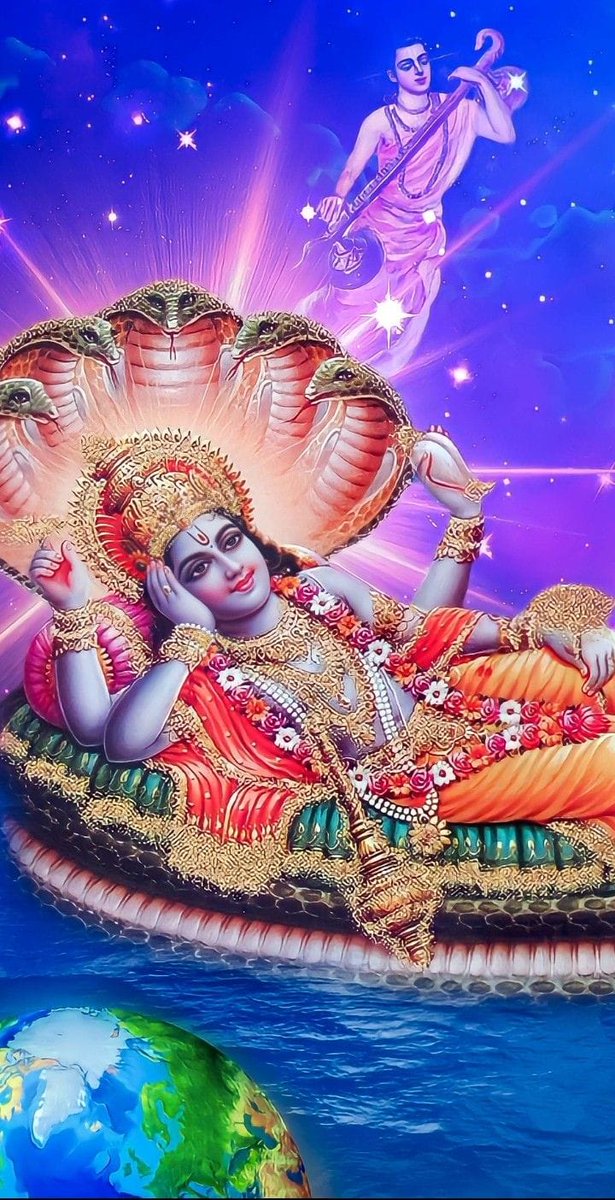 ॐ नमो नारायण 🌹

भगवान विष्णु, जो संसार के रक्षक और धर्म के आधार हैं,
जिनकी करुणा से सृष्टि में संतुलन बना रहता है।
वे ही हैं जो हर युग में अवतार लेकर अधर्म का नाश करते हैं और धर्म की स्थापना करते हैं।

शंख की ध्वनि, चक्र का तेज, गदा की शक्ति और पद्म की मधुरता —
सब कुछ उनके दिव्य