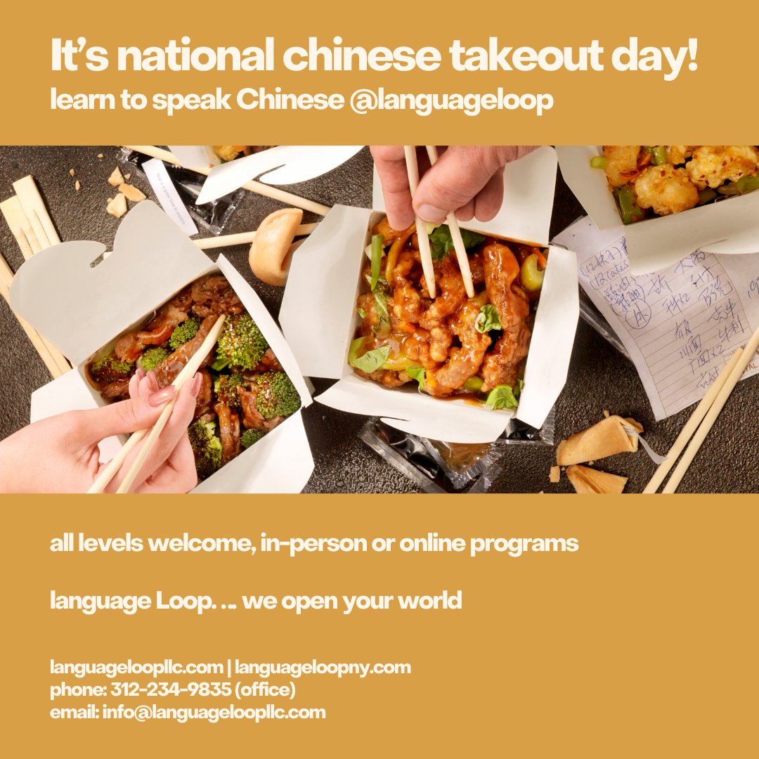 LanguageLoop's tweet image. 🥡 learn how to order your favorite foods next time you go to #china!

native instructors only

group sessions have 2-4 people only and follow a textbook

private sessions allow flexible scheduling and customized lesson plans

for language availability and fees, contact us today…