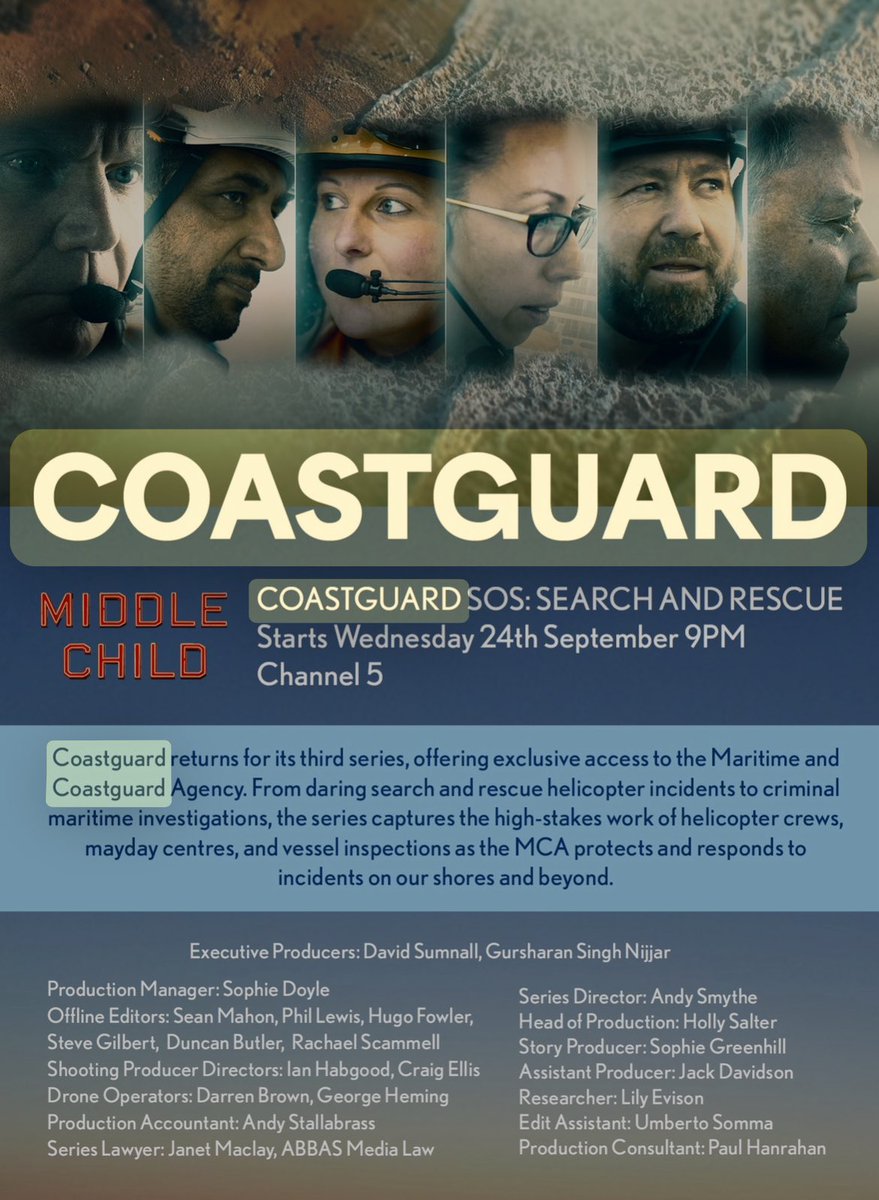 I hope you had a chance to watch COASTGUARD on Ch5 this evening. Another fantastic TV series that we had the honour to supply the drone work.