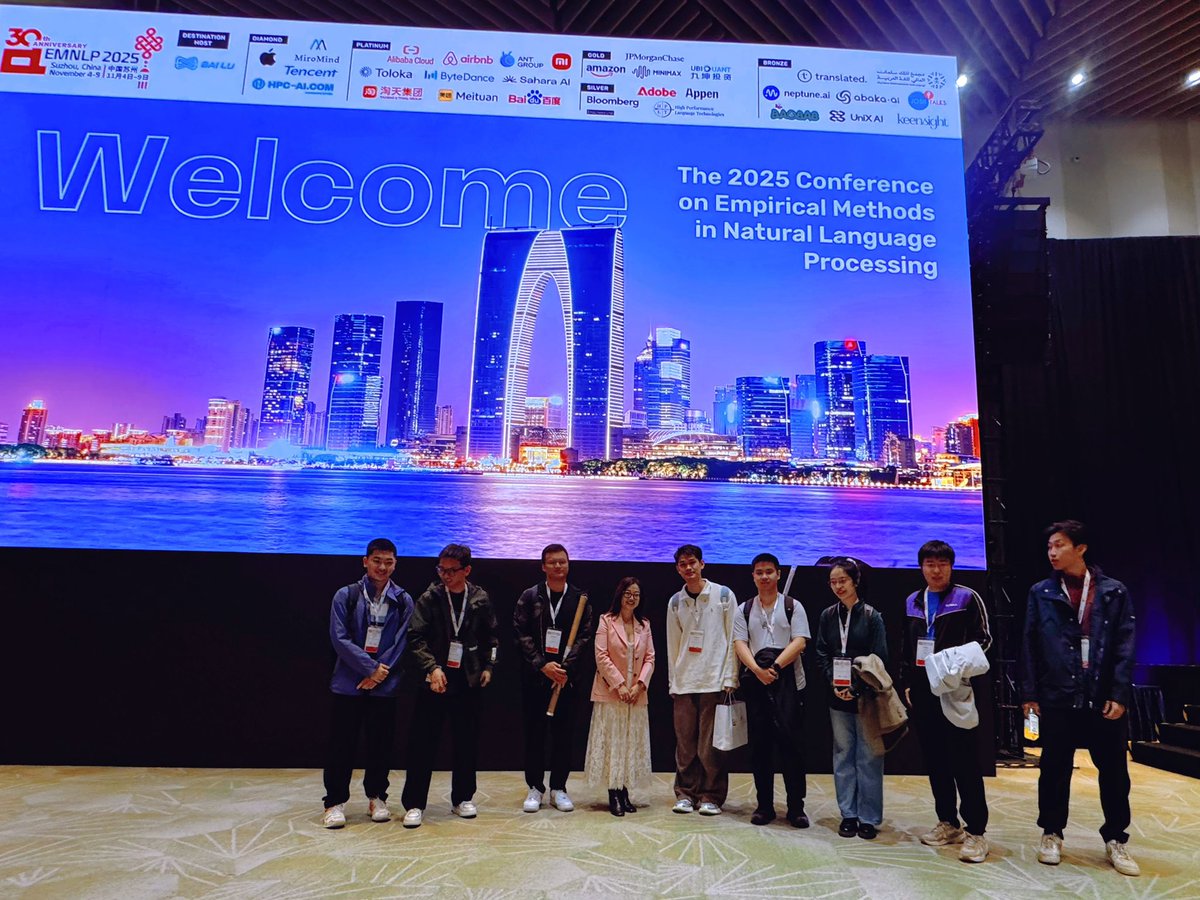 Happy to be with many of my academic grandchildren from HKUST, and my PhD student Cheng Qian <a href="/qiancheng1231/">Cheng Qian @ EMNLP2025</a> . So proud of Prof. May Fung   <a href="/May_F1_/">May Fung (hiring postdocs)</a>  and the awesome RenAI lab she has built: renai-lab.github.io