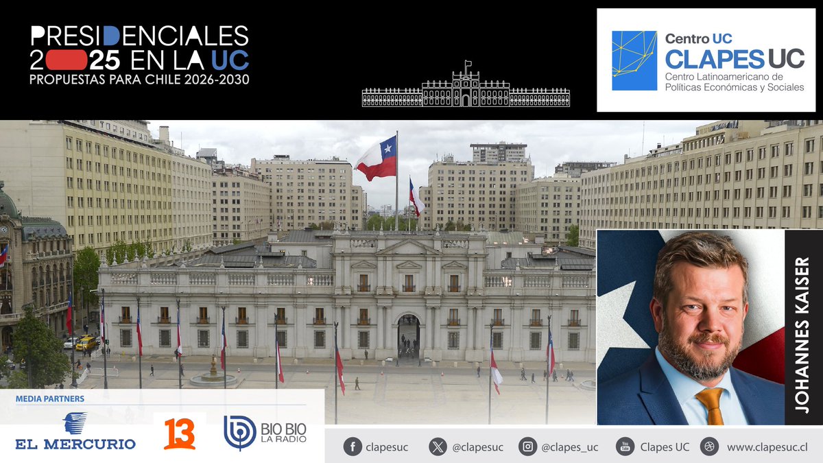 EN VIVO 🔴| A continuación en nuestro quinto seminario Presidencial 2025: Propuestas para Chile 2026-2030 | Conversando con <a href="/Jou_Kaiser/">Johannes Kaiser. Diputado por el distrito 10</a> 🗳️🇨🇱 seguimos con el tercer módulo moderado por nuestra directora de comunicaciones <a href="/Marta_sanchezl/">Marta Sánchez Leiva</a> con tema libre enfocado en las propuestas
