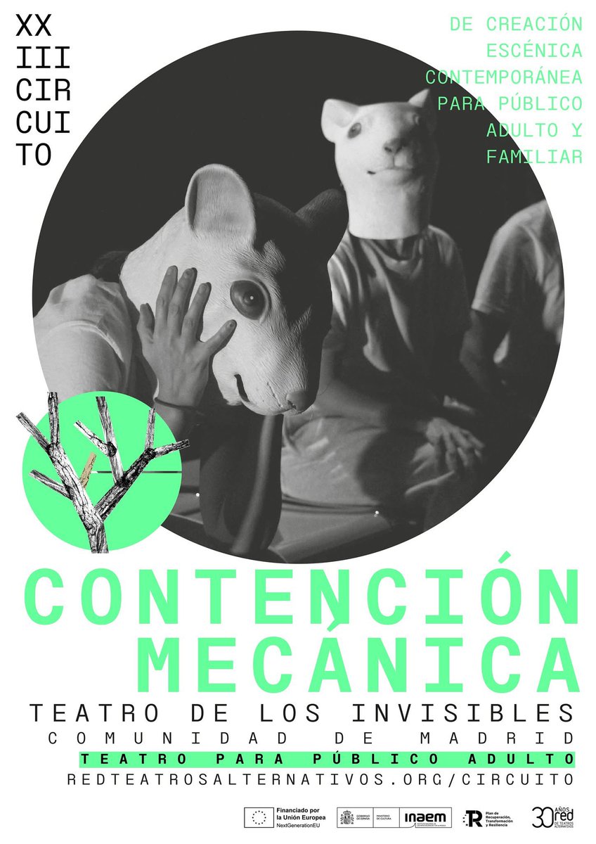 Este espectáculo del colectivo madrileño Teatro de los Invisibles llega a #Bilbao dentro del Circuito 2025 de la Red de Teatros Alternativos. 
#Somosred #RTA #artesescénicas