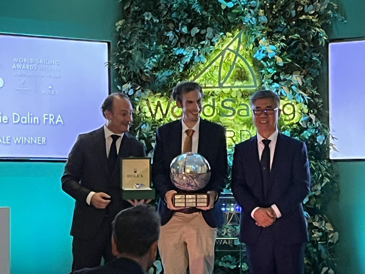 Charly Dalin winner of the World Sailing award 2025 ! 👏👏👏