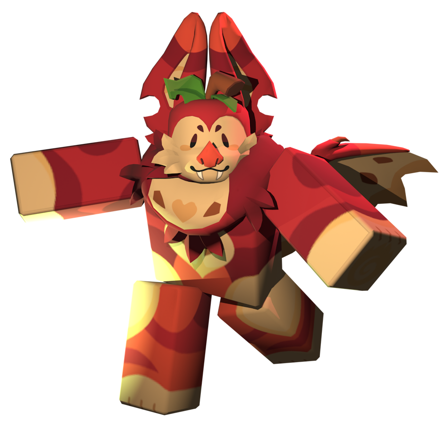 h8rnxt's tweet image. APPLE BAT UGC SET!!! Comes with a head, ears, neck fur, wings and a tail!! You can find them in my group below!

#roblox #robloxugc