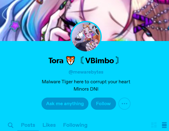 Mewarebytes's tweet image. It&apos;s been brought to my attention that someone has taken my name and is impersonating me on Tumblr. I DO NOT HAVE A TUMBLR ACCOUNT!
⚠️IT IS NOT ME⚠️
They are apparently going around asking people for art commissions. DO NOT FALL FOR IT, IT IS A SCAM!
DO NOT INTERACT!!!⚠️