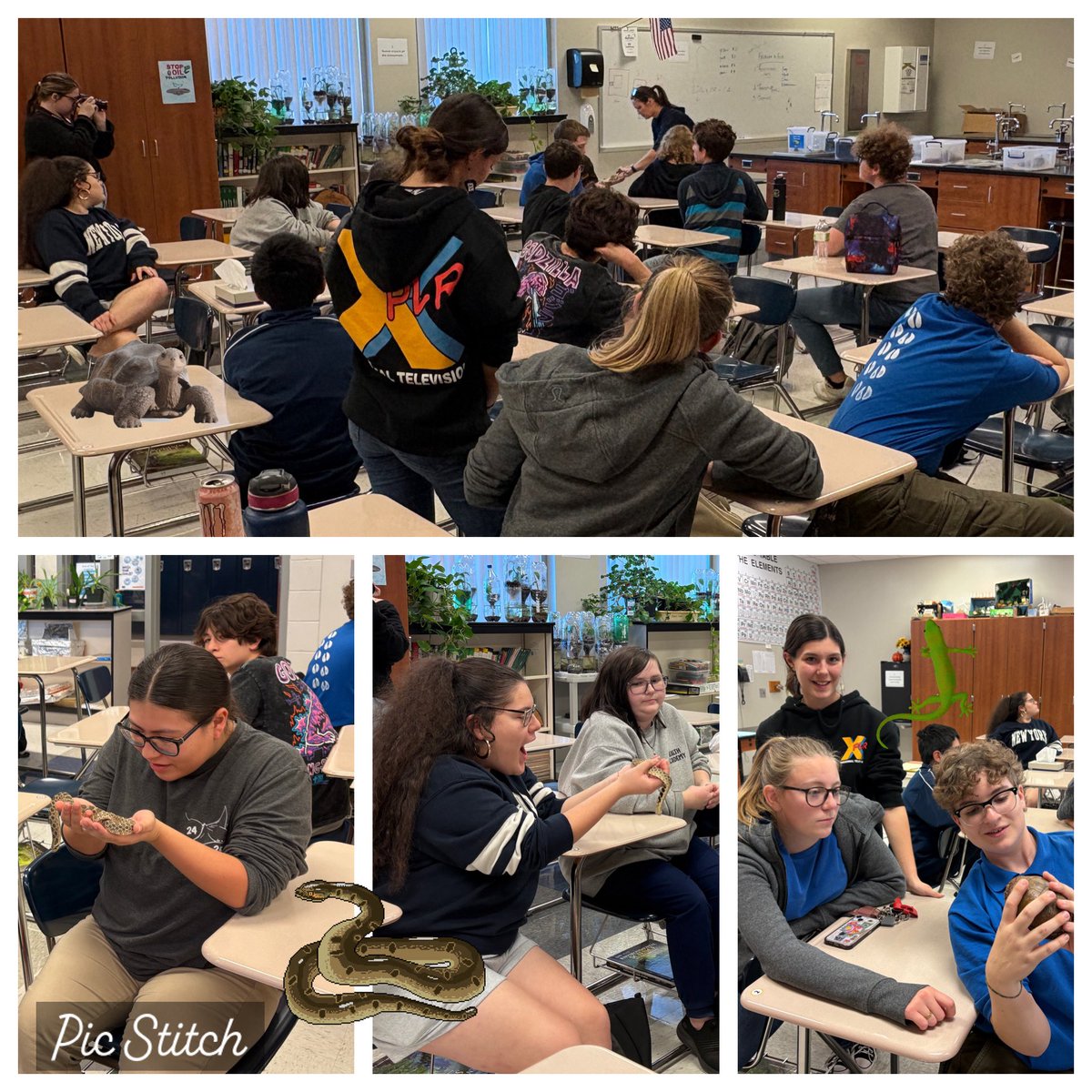 Thank you Kaylyn <a href="/PapioNRD/">Papio NRD</a> for stopping by Science Club <a href="/PLSHSTitans/">Papillion La Vista South High School</a> to talk about Nebraska animal adaptations 🐍