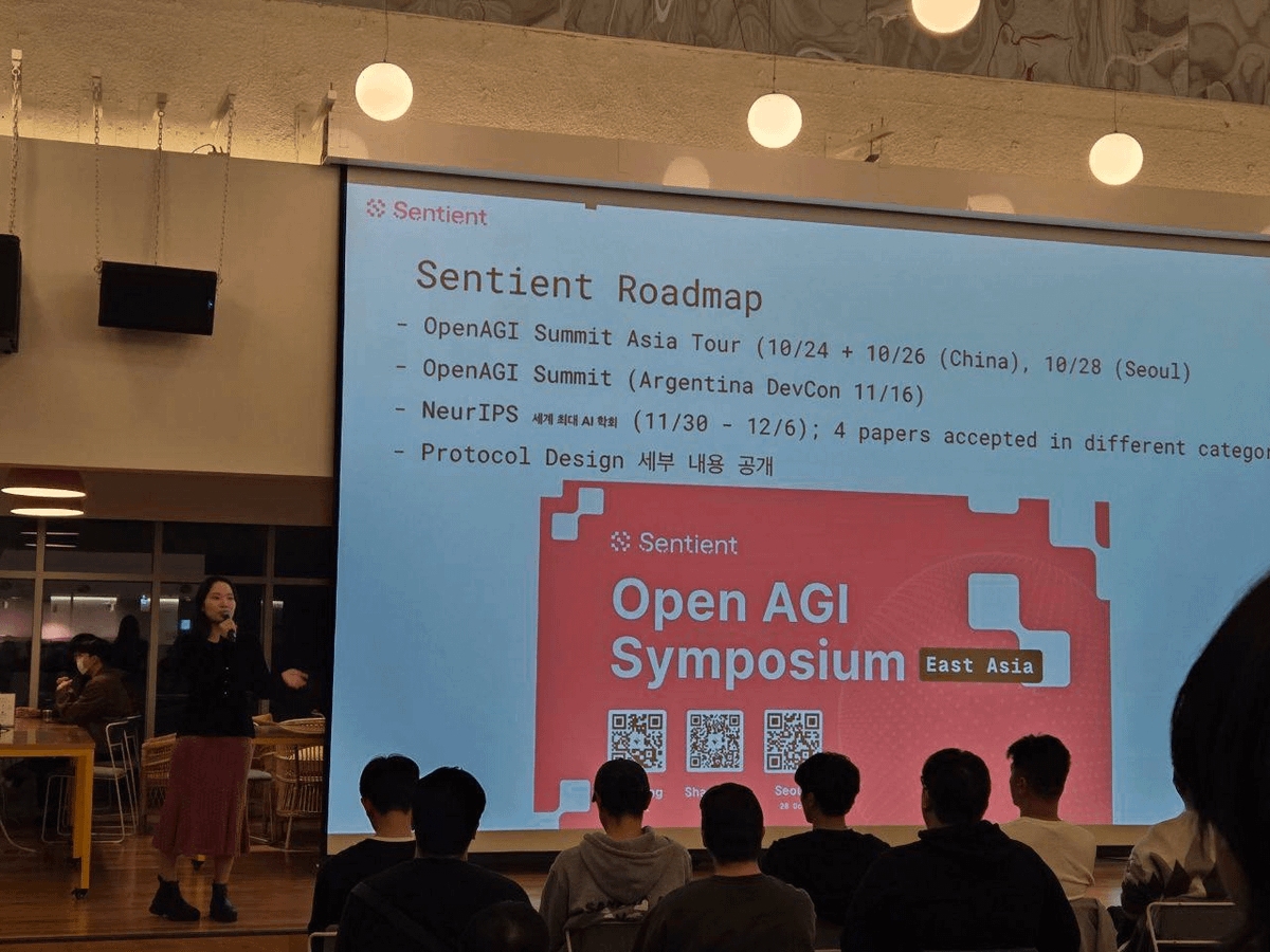 iconttl's tweet photo. centralized ai is a tax on curiosity. @SentientAGI routes around it with a decentralized compute grid, open models, and v2.1 pushing 30% faster inference. pay ~$0.01/hr for GPUs, version models on-chain, and ship agents without asking permission #DeAIRevolution

$SENT powers the engine: stake for governance (15 25% APY, +gpu bonuses), pay-per-inference, and tip builders. chainlink oracles live, render collab teased, Sentient Studio beta hit 5k downloads. airdrop claims close nov 15, testnet phase 2 wraps nov 10. 5m grants rolling for real builders. we build, the network learns, rewards flow