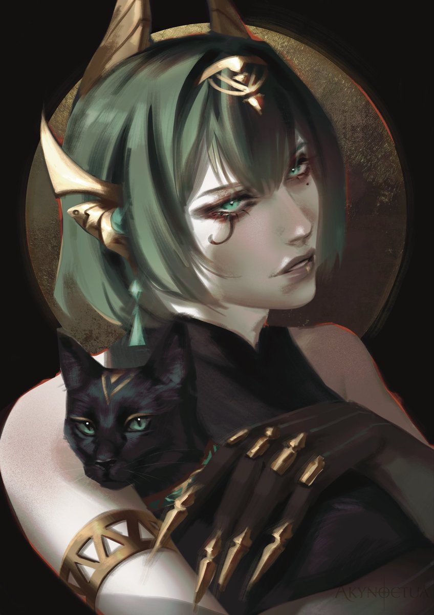akynoctua's tweet photo. Nefer single handedly brought me back to genshin https://t.co/TpRAMypQA5