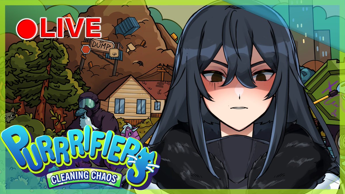 TyrantVT's tweet photo. Tomorrow Night,

We’re supposed to clean.
The cats have other plans.
And I regret answering my friend’s invite...

🐾 Purrrifiers: Cleaning Chaos - Live @ 21:00 BST with @PurpLukie!

#Purrrifiers #CoopGaming #Vtuber #keymailer https://t.co/BadNxvWYsB
