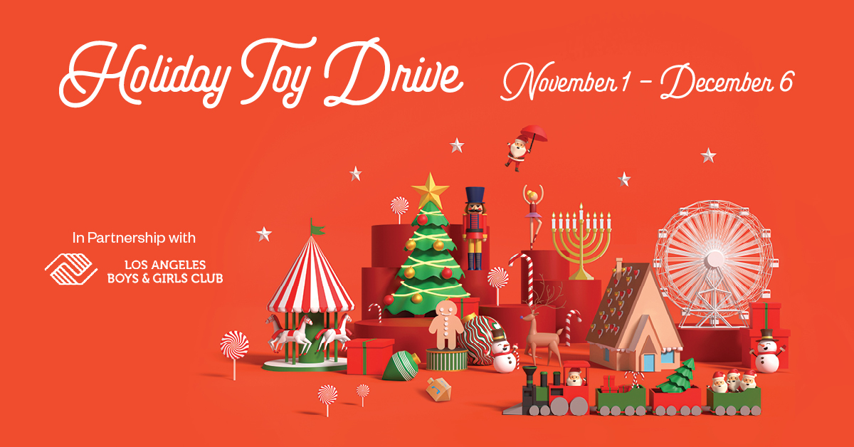 🎁 From now through 12/6, all branch locations will be accepting unwrapped toy donations for children between the ages of 5-12. The gifts will be distributed by the Los Angeles Boys &amp; Girls Club during their holiday celebrations. Learn more: ccu.com/toydrive/