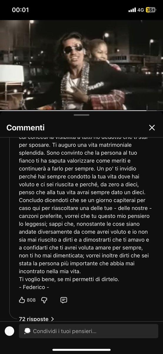 gaia_r11's tweet image. NON IO CHE LEGGO I COMMENTI SOTTO AL VIDEO DI CERTE NOTTI ALLE 00:02  E MI IMBATTO IN QUESTA COSA LO AVRÀ LETTO GIULIA LEI E FEDERICO SI SARANNO MAI INCONTRATI DI NUOVO IO ADESSO COME FACCIO A DORMIRE