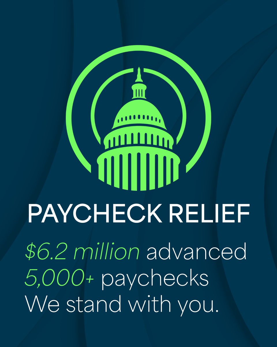 KeeslerFed's tweet photo. With our Paycheck Relief Program, we've advanced over 5,000 paychecks totaling more than $6.2 million to members impacted by the government shutdown. We're here for you through every season. Learn more about our Paycheck Relief program at https://t.co/jDZTrFIF77 https://t.co/FZbb2MtsZU