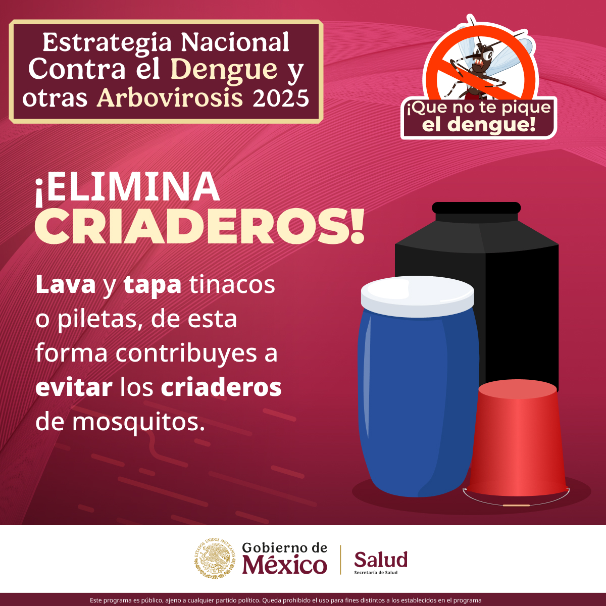 ¡La lucha contra el #dengue y otras arbovirosis comienza hoy! 🚫 🦟 
En 2025, estamos más unidos que nunca para prevenir el dengue y otras enfermedades transmitidas por mosquitos. 🦟🦟