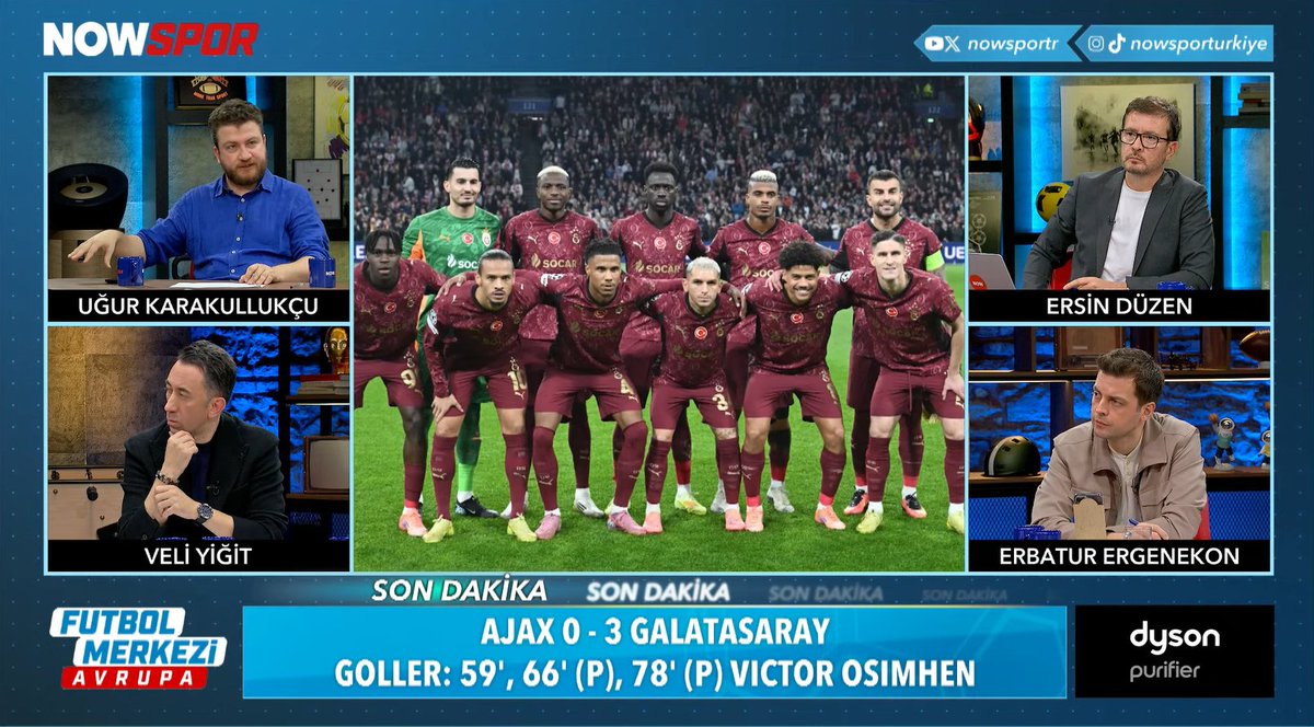 Veli Yiğit:

"Ajax kötü, Ajax bitik' diyenler var. Bu sezon Ajax'ın tüm maçlarına bakın. Johan Cruyff Arena'da ilk 30 dakika kendi yarı sahasına hapseden başka bir takım yok. Ajax baskı bile yapamadı. Korktu, çekindi."

📲 ytbe.app/go/f37aGiDq