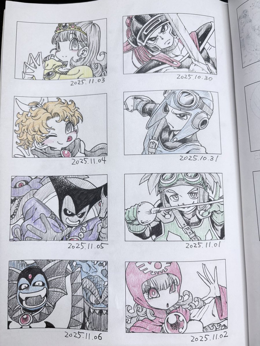 12ヶ月目!1年!!
折り返しから色塗り始めた 