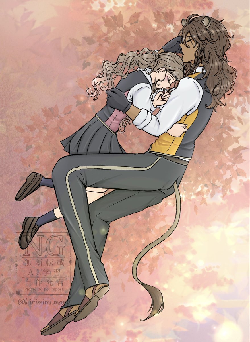 kirimimi_mary's tweet image. ﾎﾞﾝﾎﾞﾆｴｰﾙ🐬君ホムボねたレオ監♀ちゃん
#twstプラス 
#twst夢 
🦁さんの秋ならではの寝床🍁