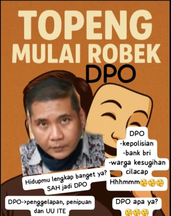 Onieth2's tweet photo. Topeng mulai robek. Seseorang tengah dicari karena banyak jejak yang ditinggalkan. Dunia maya mulai bicara.Dunia nyata tetap harus waspada.
Bantu sebarkan info ini. Saatnya kebenaran menemukan jalannya
#DPO #Kroya #KesugihanCilacap #CariOrang #WaspadaPenipuan https://t.co/u35hs290LM
