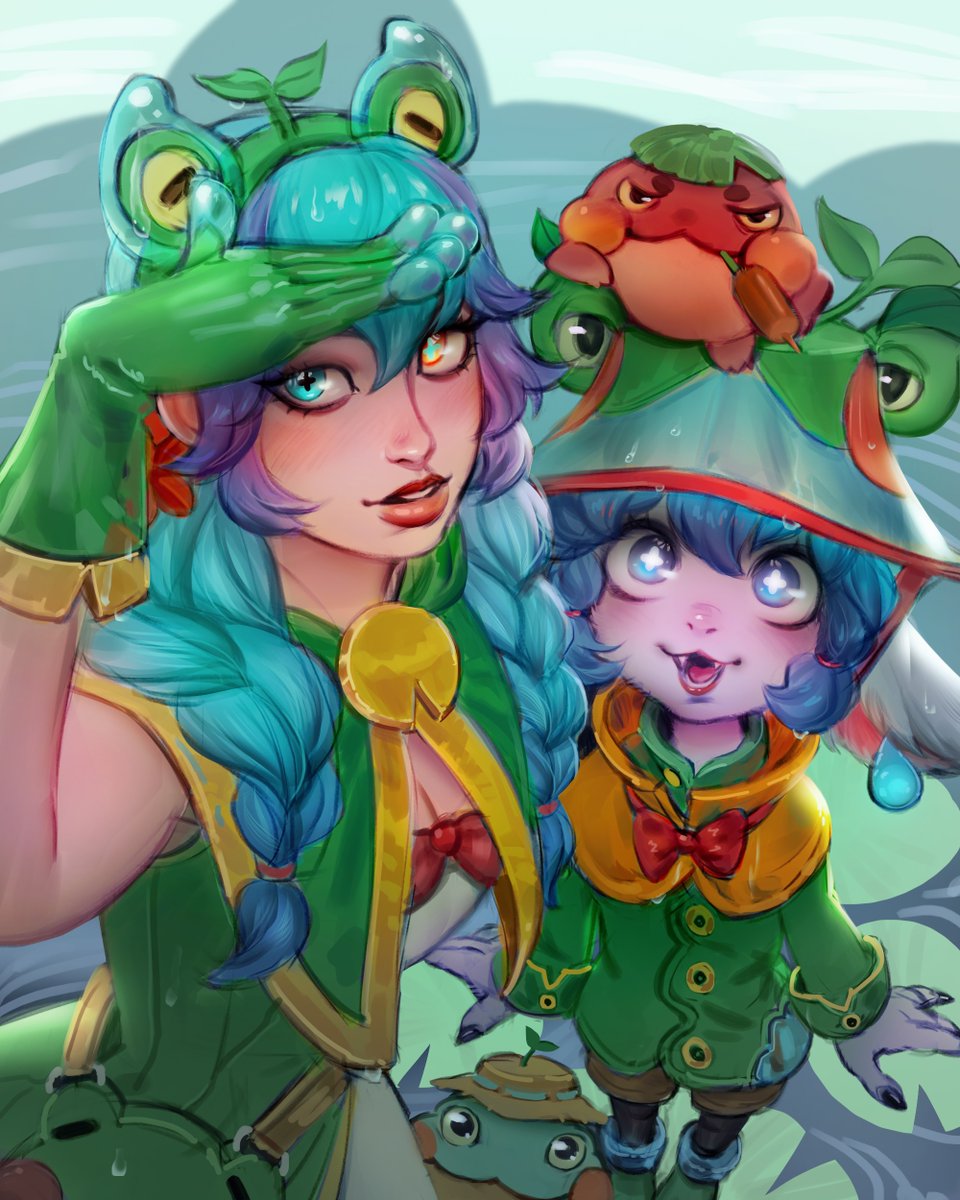 FROGS 💚

(Rain Shepherd Gwen and Tristana)
#Artoflegends #LeagueOfLegends