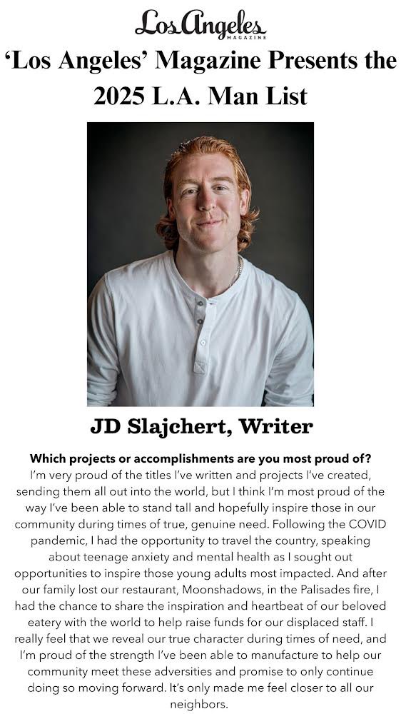 Honored to be selected as one of the men on Los Angeles Magazine’s 2025 L.A. Man List. An incredible group to be beside and congrats to all of the other 25 Men, let’s keep inspiring!! lamag.com/arts-and-enter… <a href="/LAmag/">Los Angeles Magazine</a> #25MenOfMerit #LAMag