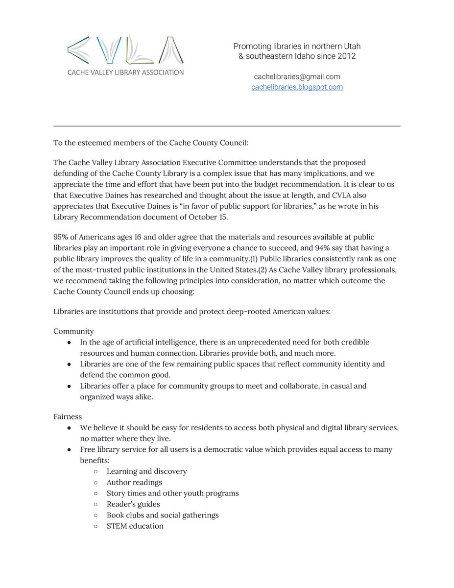 Cache Valley Library Association tweet media