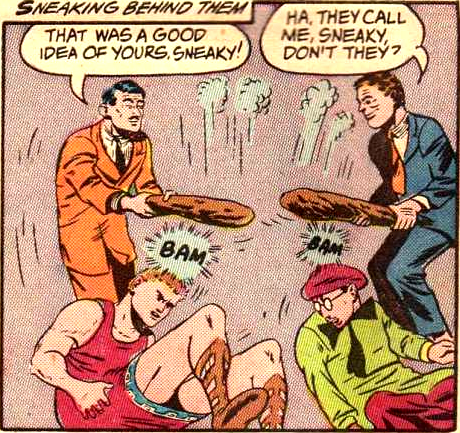 lee_allred's tweet image. Maybe it's just me, but when somebody introduces themselves as "Sneaky," I sort of expect something sneaky to happen.  I just don't expect it to involve my being hit over the head with a baguette. 
#TruthInAdvertising 
#SneakPeek